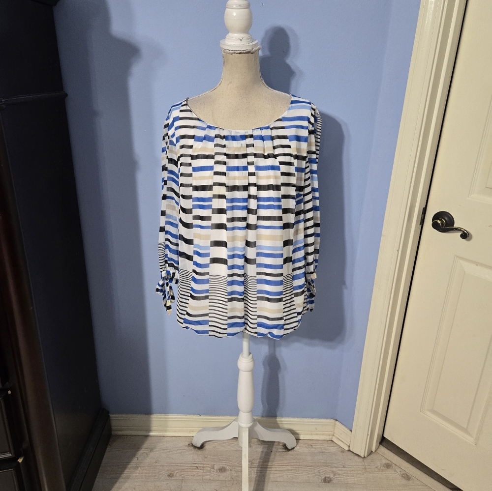 Sara Michelle Size 1x Womens Blouse